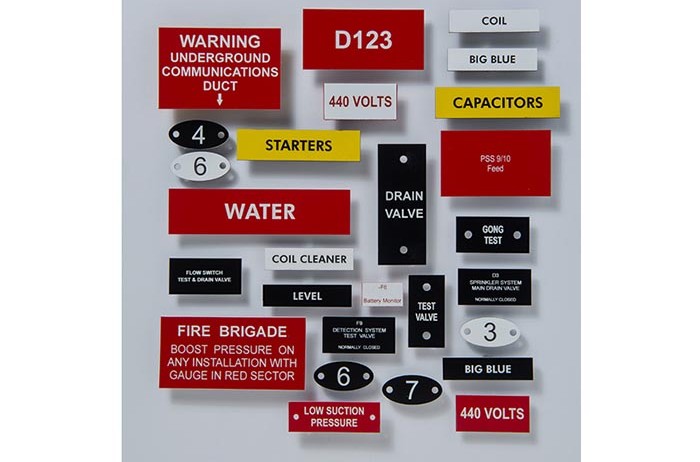 Engraved Plastic Adhesive Sign for Personalized Mailbox Standard